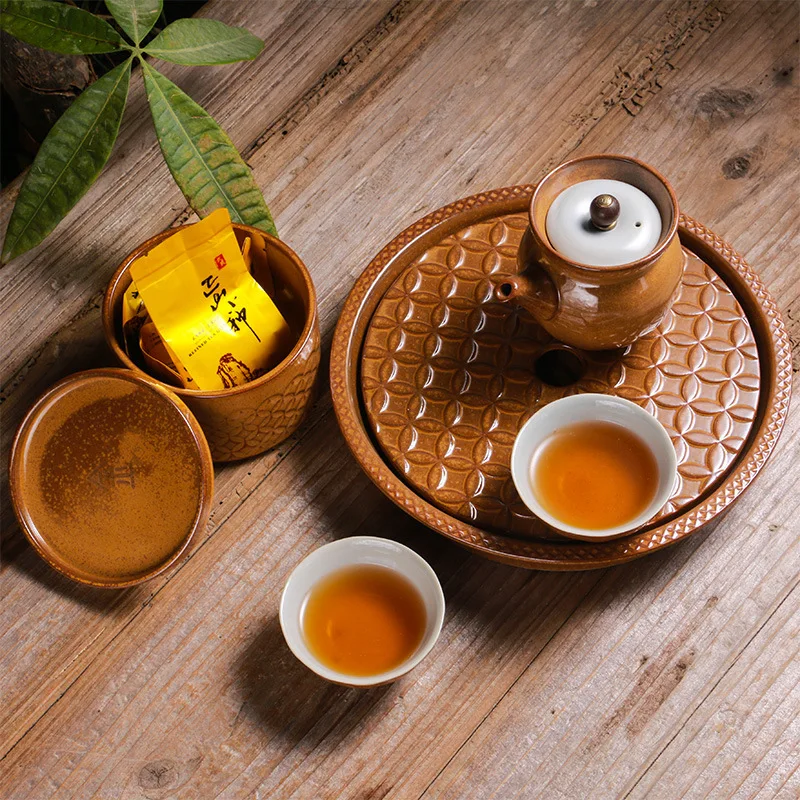 Ceramic Five Elements Kung Fu Tea Set Combo 1 Pot Two Cup Portable Travel Tea Set Tea Pot Dry Foam Tea Tray Tea Ceremony with Ze
Ceramic Five Elements Kung Fu Tea Set Combo 1 Pot Two Cup Portable Travel Tea Set Tea Pot Dry Foam Tea Tray Tea Ceremony with Ze