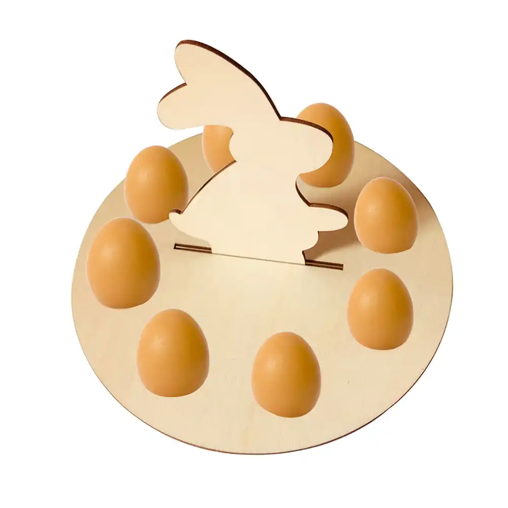 home bunny egg shelves stand rack cute chick wooden easter egg