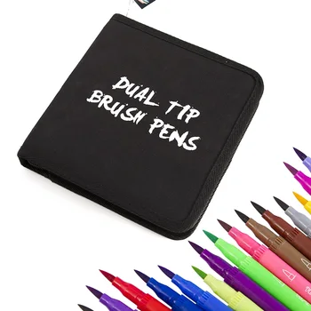 30 Colors Dual Tip Brush Marker Pens Art Watercolor Fineliner Drawing Painting Stationery Effect Best for Coloring Manga Comic
30 Colors Dual Tip Brush Marker Pens Art Watercolor Fineliner Drawing Painting Stationery Effect Best for Coloring Manga Comic