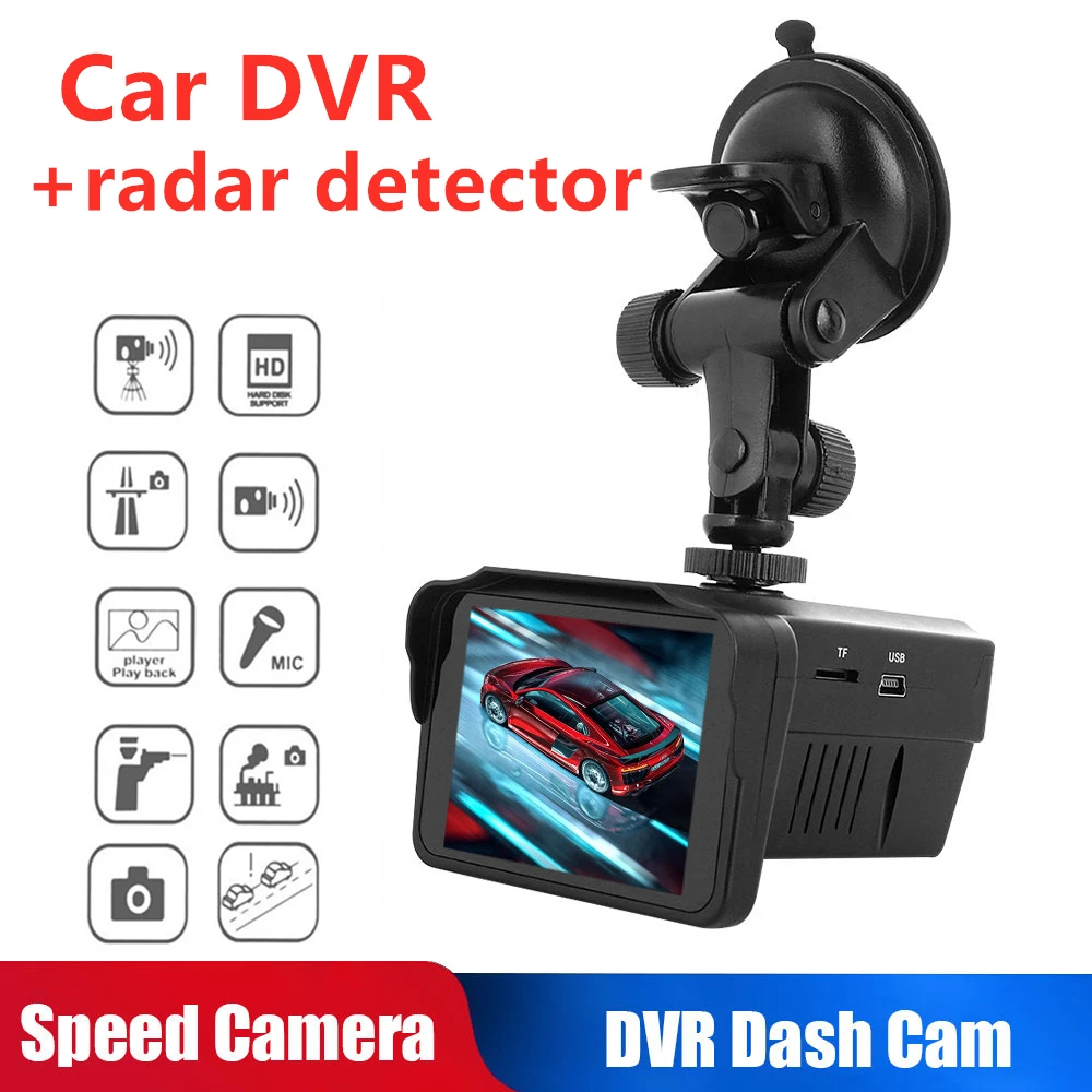 720P Car DVR Dash Camera 2.7Inch Recorders+Radar Laser Speed Detector 2in1 Hidden type Night Vision LCD Display Screen recorder
720P Car DVR Dash Camera 2.7Inch Recorders+Radar Laser Speed Detector 2in1 Hidden type Night Vision LCD Display Screen recorder
