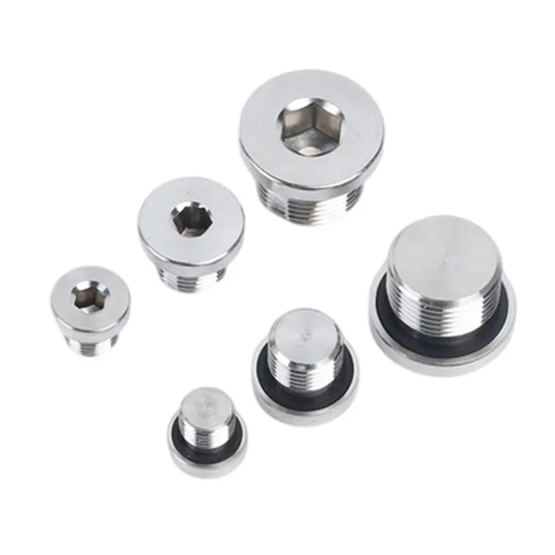 304 Stainless Steel Lnner Six Angle With Flange Oil Plug M8/10/12/14/16/18/20/22/24/27/33 x 1.5 Male Threaded Ring Sealing Plug
304 Stainless Steel Lnner Six Angle With Flange Oil Plug M8/10/12/14/16/18/20/22/24/27/33 x 1.5 Male Threaded Ring Sealing Plug