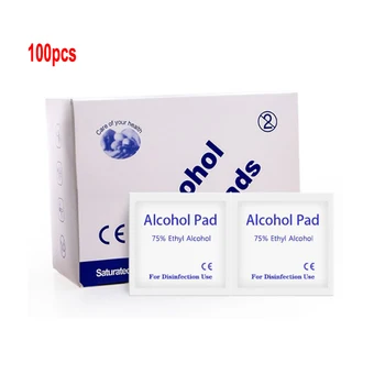 100pcs First Aid Disinfecting Wipes Portable Disposable Alcohol Swabs Pads Cotton Tablets for Mobile Phone Tableware Cleaning
100pcs First Aid Disinfecting Wipes Portable Disposable Alcohol Swabs Pads Cotton Tablets for Mobile Phone Tableware Cleaning