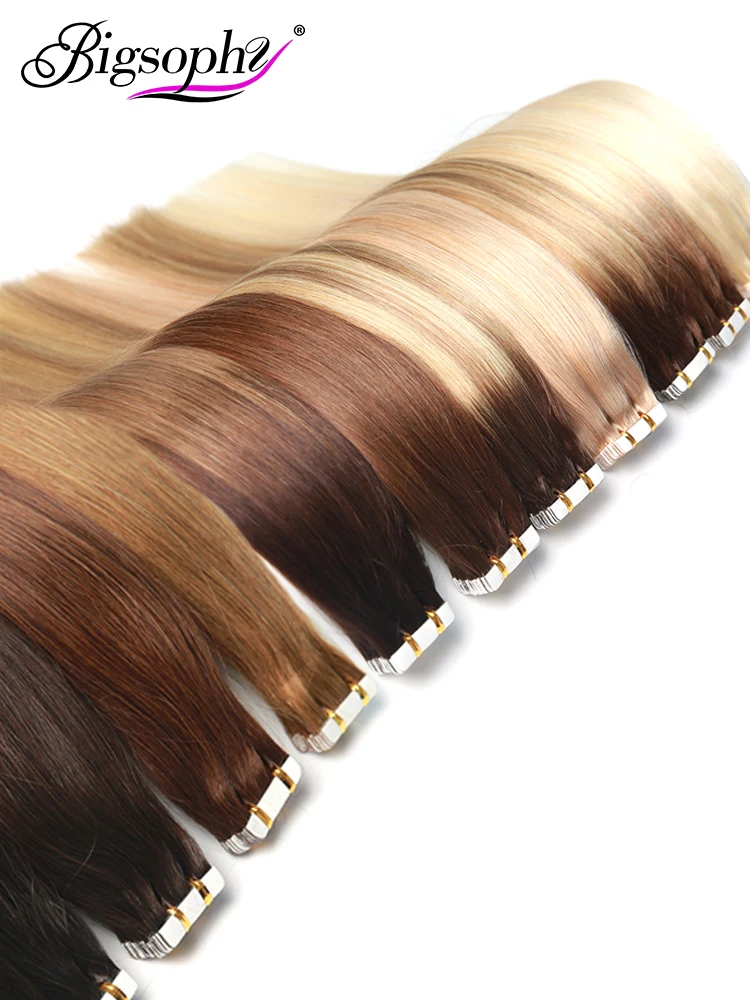 Bigsophy Tape In Human Hair Extensions 14"16" 18" 20" 22" 24 26 100% Human Remy Hair Tape PU Hair Extension Straight 2.5g/pc
Bigsophy Tape In Human Hair Extensions 14"16" 18" 20" 22" 24 26 100% Human Remy Hair Tape PU Hair Extension Straight 2.5g/pc
