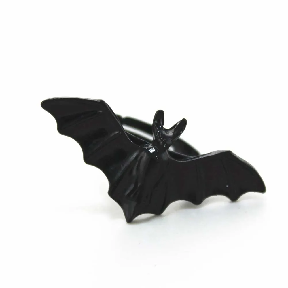 Fashion Bat Ring Personality Black Bat Design Opening Adjustable Ring Punk Style Men and Women Universal Finger Ring anillos
Fashion Bat Ring Personality Black Bat Design Opening Adjustable Ring Punk Style Men and Women Universal Finger Ring anillos
