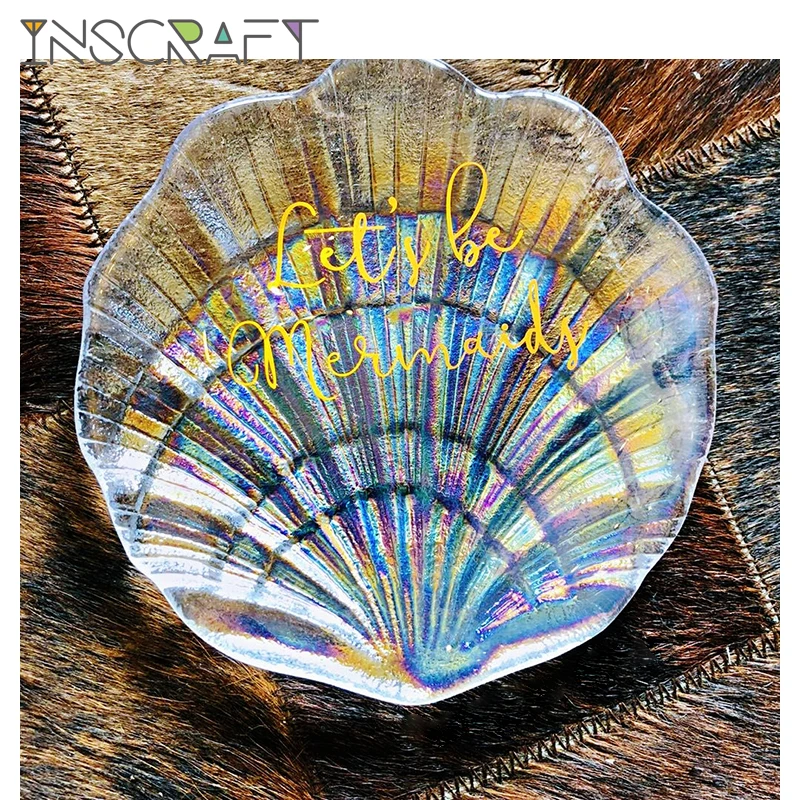 Shine Crystal Shell Shaped Plate Colorful Glass Mermaid Dish Decorative Cosmetics Jewelry and Nail Art Display Tray
Shine Crystal Shell Shaped Plate Colorful Glass Mermaid Dish Decorative Cosmetics Jewelry and Nail Art Display Tray