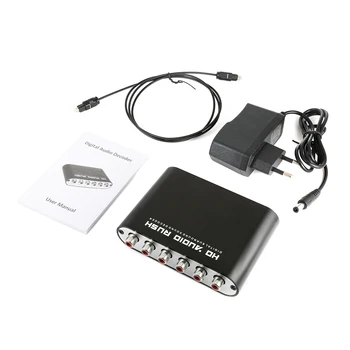 5.1 CH audio decoder SPDIF Coaxial to RCA DTS AC3 Optical digital Amplifier Analog Converte amplifier HD Audio Rush
5.1 CH audio decoder SPDIF Coaxial to RCA DTS AC3 Optical digital Amplifier Analog Converte amplifier HD Audio Rush