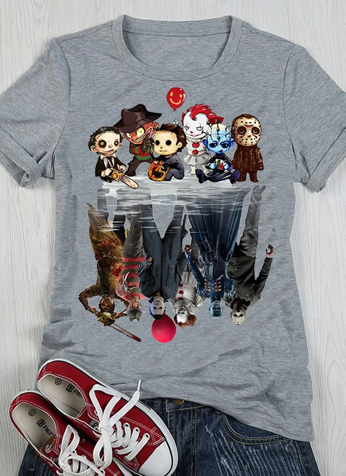 Men's Horror Friends Pennywise Michael Myers Jason Voorhees Halloween T-Shirt Men Women Unisex Fashion tshirt Free Shipping
Men's Horror Friends Pennywise Michael Myers Jason Voorhees Halloween T-Shirt Men Women Unisex Fashion tshirt Free Shipping
