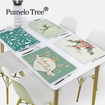 Happy Christmas Table Napkins Plates Santa Claus Cloth Dinner Decor Accessories Wedding Party Napkins Tovaglioli Natale Placemat
Happy Christmas Table Napkins Plates Santa Claus Cloth Dinner Decor Accessories Wedding Party Napkins Tovaglioli Natale Placemat