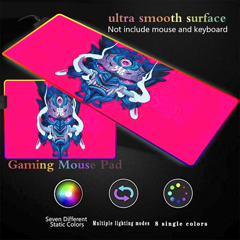 Mask Demon Gaming Computer Mousepad RGB Large Mouse Pad Gamer XXL Mouse Carpet Big Mause Pad Desk Play Mat with Backlit for CSGO
Mask Demon Gaming Computer Mousepad RGB Large Mouse Pad Gamer XXL Mouse Carpet Big Mause Pad Desk Play Mat with Backlit for CSGO