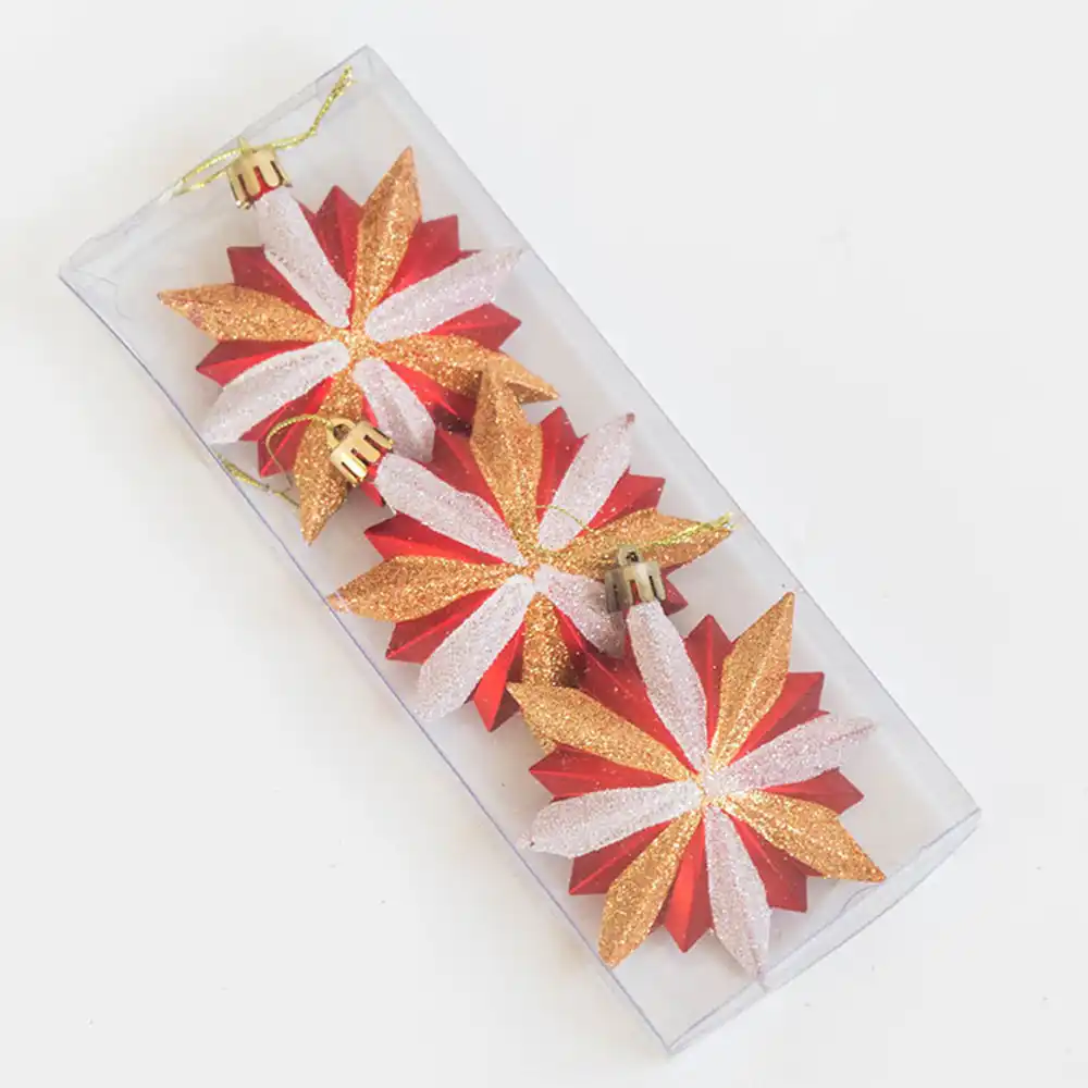 christmas tree polygon star christmas tree gold decorations
