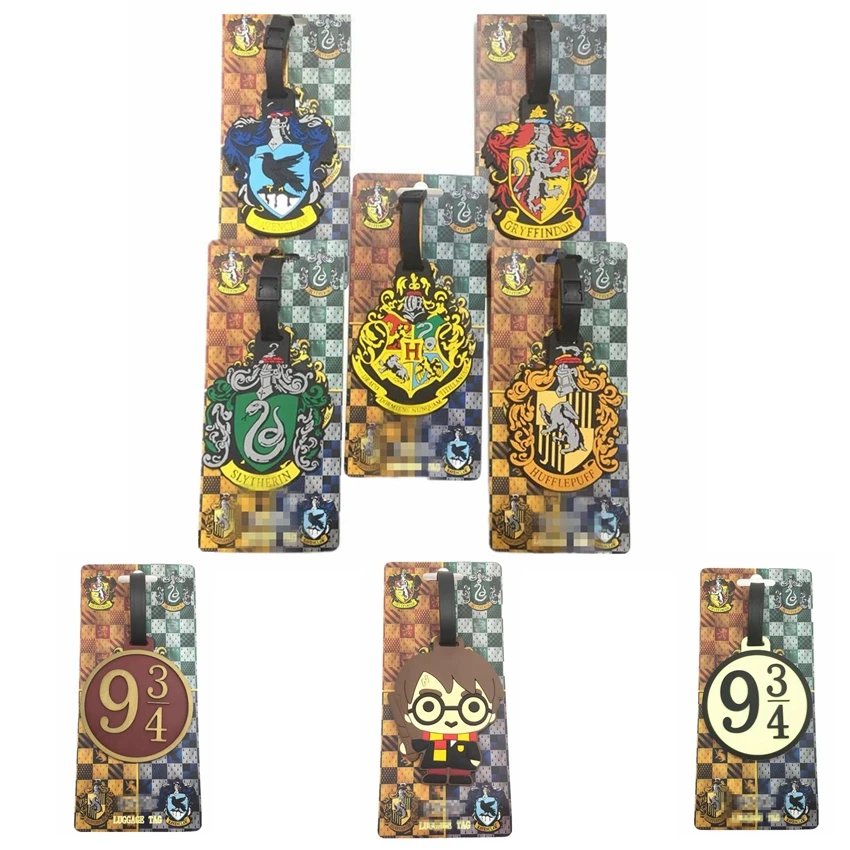 Hot HP Potter Travel Luggage Tag Gryffindor Hufflepufff Ravenclaww Hogwart Deathly PVC Boarding Label Toy Figures Card Holder 
Hot HP Potter Travel Luggage Tag Gryffindor Hufflepufff Ravenclaww Hogwart Deathly PVC Boarding Label Toy Figures Card Holder