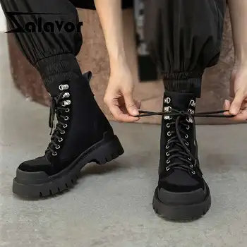 ZALAVOR Women Ankle Boots Cross Strap Fashion Platform Thick Heel Shoes Woman Warm Winter Short Boot Lady Footwear Size 34-40
ZALAVOR Women Ankle Boots Cross Strap Fashion Platform Thick Heel Shoes Woman Warm Winter Short Boot Lady Footwear Size 34-40