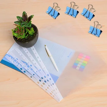 100Pcs A4 Transparent File Holder+24Pcs Clips 11 Hole Loose Leaf Pouch DIY Document Bag Binder Rings PVC Storage Binding Folder
100Pcs A4 Transparent File Holder+24Pcs Clips 11 Hole Loose Leaf Pouch DIY Document Bag Binder Rings PVC Storage Binding Folder
