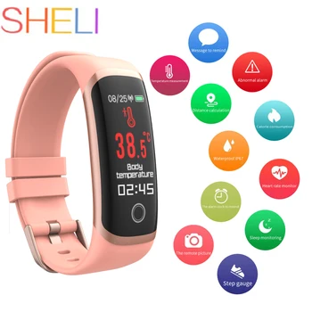 Bluetooth Temperature Smart Watch Waterproof Sports Smart Wristband Heart Rate Temperature Monitor Smartwatch For IOS Android
Bluetooth Temperature Smart Watch Waterproof Sports Smart Wristband Heart Rate Temperature Monitor Smartwatch For IOS Android