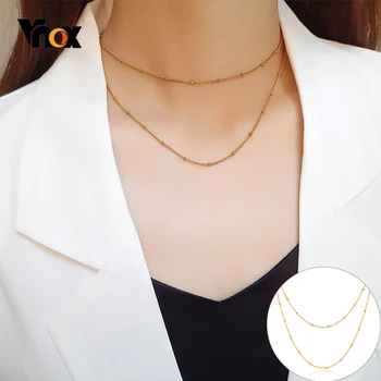 Vnox Varies Minimalist Chain Necklaces for Women Lara Rectangle Link Chokers Chic Lady Candid Street Elegant Party Jewelry
Vnox Varies Minimalist Chain Necklaces for Women Lara Rectangle Link Chokers Chic Lady Candid Street Elegant Party Jewelry