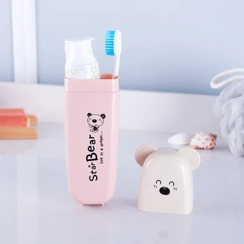 Cartoon Bear Toothbrush Case Toothbrush Cup Portable Travel Business Trip Tooth Set Box Rack Toothbrush Toothpaste Tube
Cartoon Bear Toothbrush Case Toothbrush Cup Portable Travel Business Trip Tooth Set Box Rack Toothbrush Toothpaste Tube