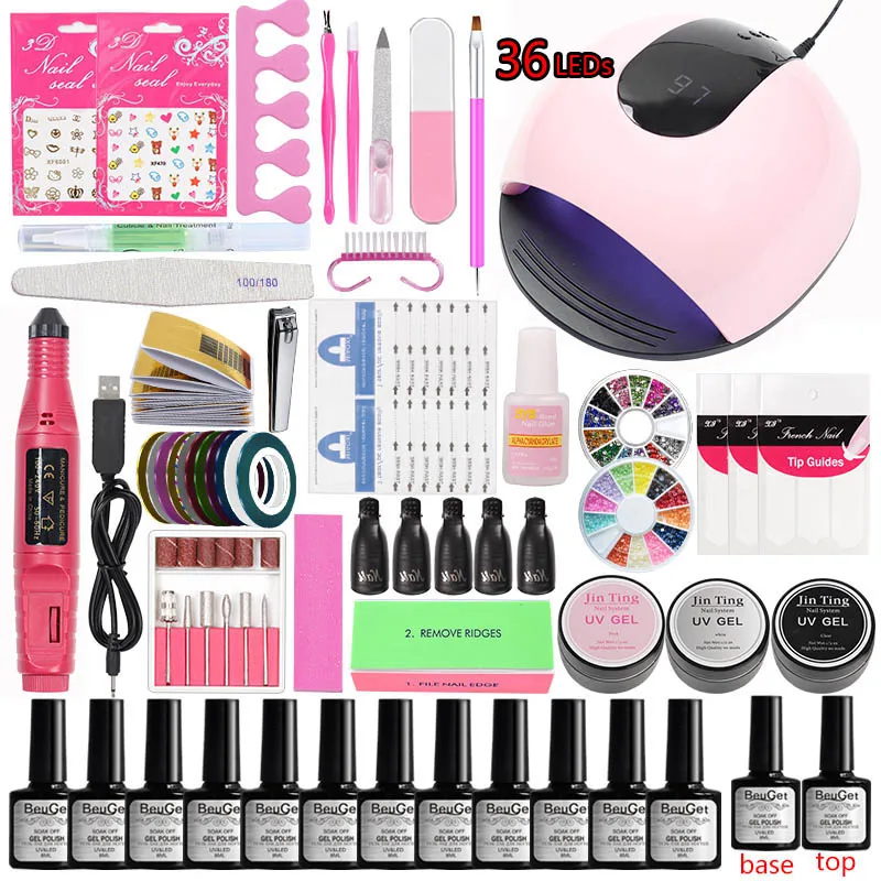 Manicure Set kit Profesional Gel Nail Polish set Colors 80W Nail Dryer Led Uv Lamp Soak Off Polygel Nail Kit Acrylic Nail Kit
Manicure Set kit Profesional Gel Nail Polish set Colors 80W Nail Dryer Led Uv Lamp Soak Off Polygel Nail Kit Acrylic Nail Kit