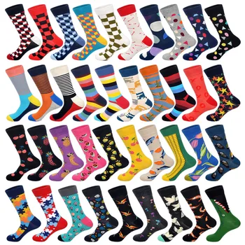 Brand Quality Mens Happy Socks 39Colors Striped Plaid Diamond Cherry Socks Men Combed Cotton Calcetines Largos Hombre
Brand Quality Mens Happy Socks 39Colors Striped Plaid Diamond Cherry Socks Men Combed Cotton Calcetines Largos Hombre