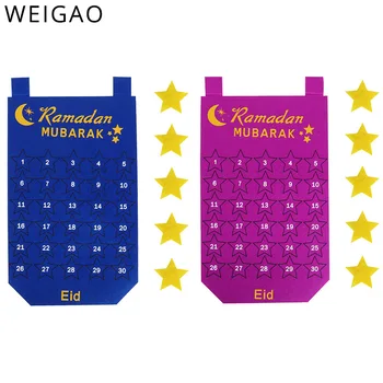 EID Mubarak Festival Countdown Felt Calendar Gold Star Sticker Wall Hanging Muslim Balram DIY Ramadan Party Decoration Eid Party
EID Mubarak Festival Countdown Felt Calendar Gold Star Sticker Wall Hanging Muslim Balram DIY Ramadan Party Decoration Eid Party