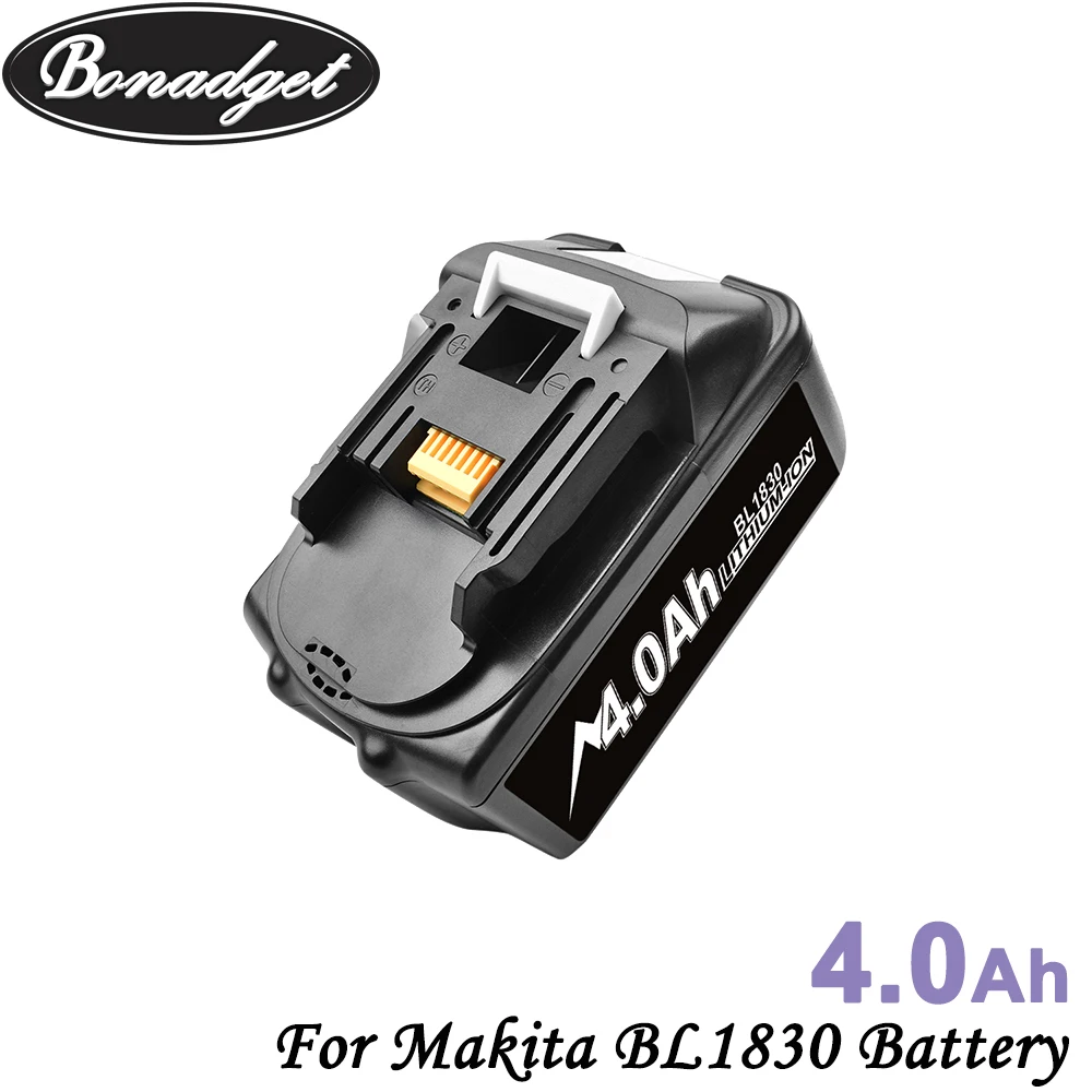Перезаряжаемая литиевая батарея Bonadget 18 в 194205 Ач для Makita BL1830 BL1815 BL1860 BL1840 3 сменная