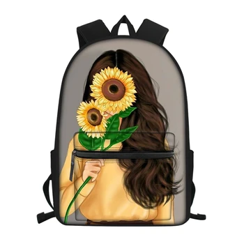 Women Holds Sunflower Solid Color School Girls Bags Waterproof Large Capacity Book Backpacks Rucksack Kids Plecaki Szkolne 
Women Holds Sunflower Solid Color School Girls Bags Waterproof Large Capacity Book Backpacks Rucksack Kids Plecaki Szkolne