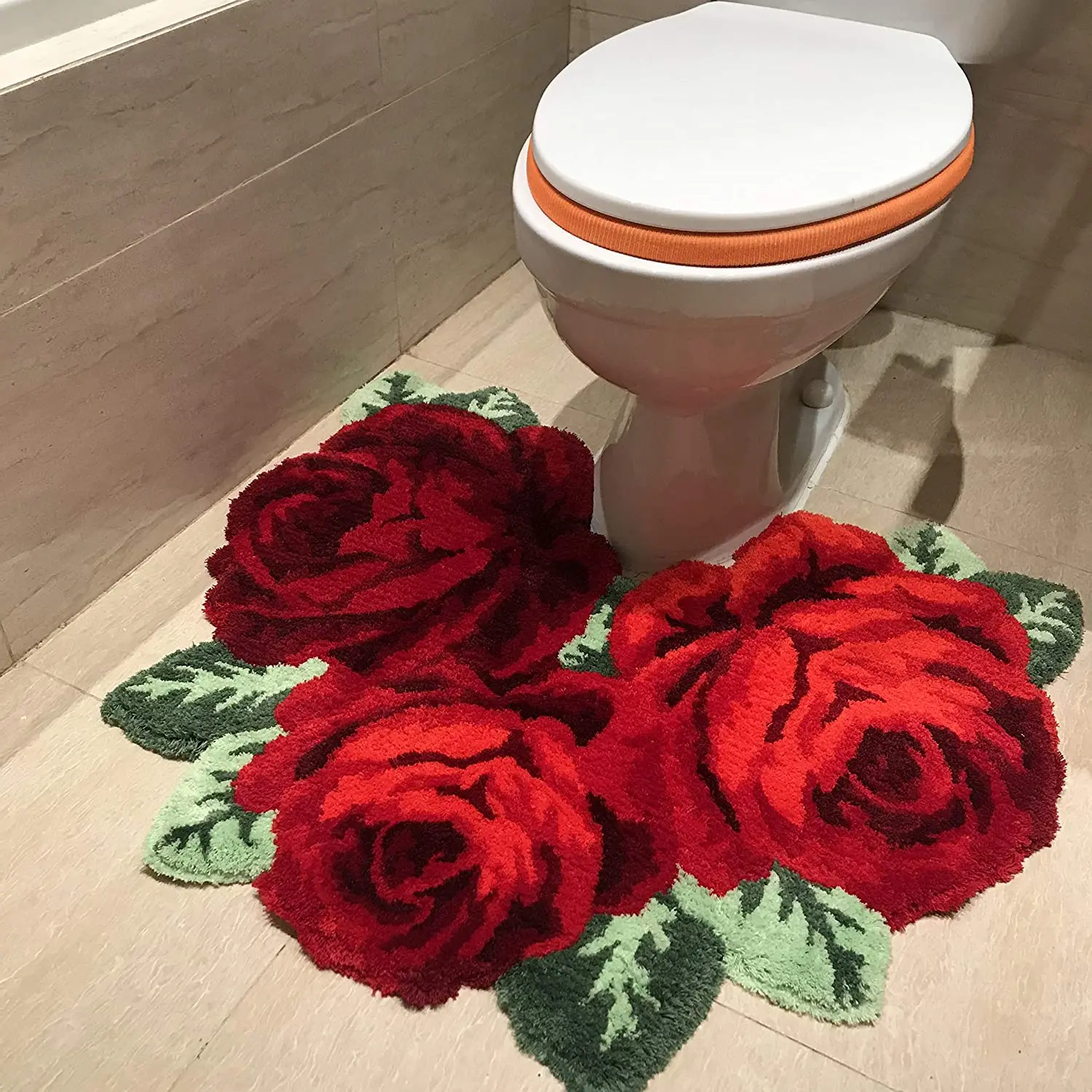 3 Roses Hot Sale Beautiful and Soft Rose Rug for Bathroom Rose Rug for Stool Toilet Bath Mat U Shaped Red Blue Pink Purple
3 Roses Hot Sale Beautiful and Soft Rose Rug for Bathroom Rose Rug for Stool Toilet Bath Mat U Shaped Red Blue Pink Purple