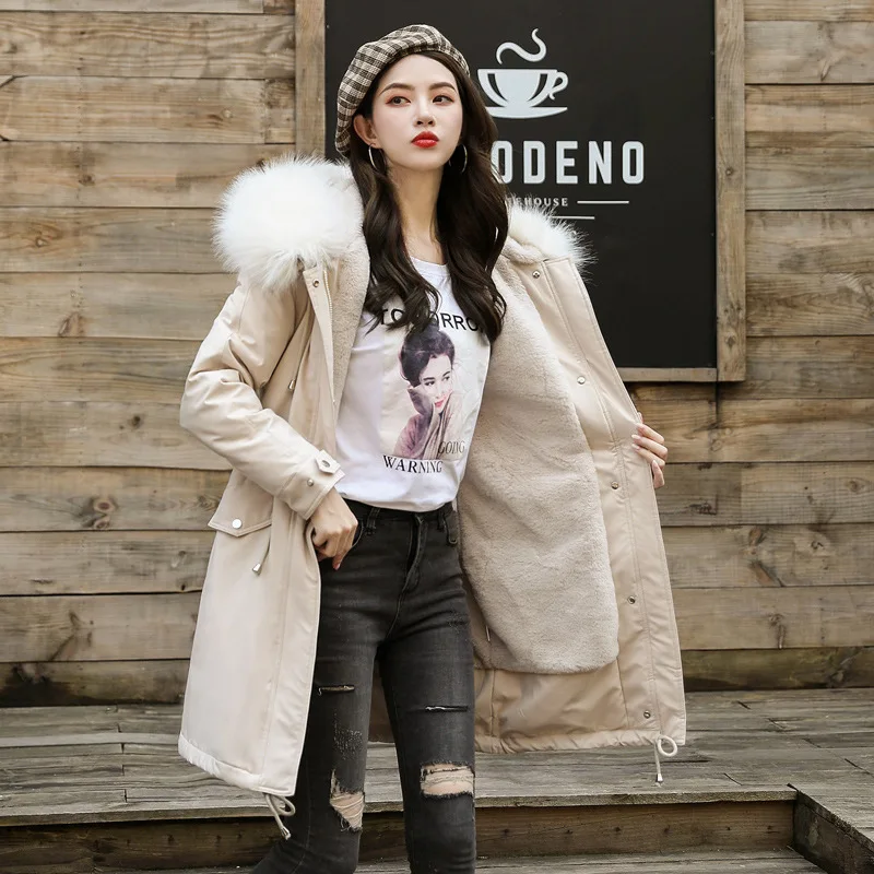 Cotton-padded Clothes Women's 2019 Winter New Style Thick Large Fur Collar WOMEN'S Dress down Jacket Cotton-padded Clothes Slim
Cotton-padded Clothes Women's 2019 Winter New Style Thick Large Fur Collar WOMEN'S Dress down Jacket Cotton-padded Clothes Slim