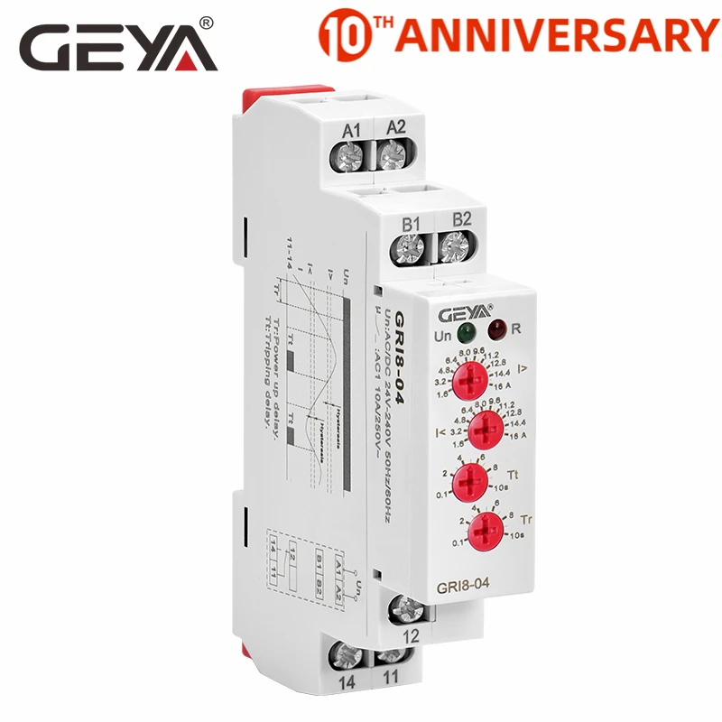 Free Shipping GEYA GRI8-04 Over Current and Under Current Protection Relay 0.05A 1A 2A 5A 8A 16A Current Monitoring Device
Free Shipping GEYA GRI8-04 Over Current and Under Current Protection Relay 0.05A 1A 2A 5A 8A 16A Current Monitoring Device