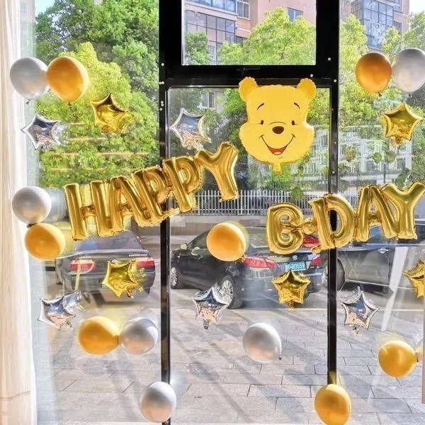 Gold Winnie Air Ballons kids Mickey Mouse Birthday Party Decorations Children Ballons Wedding Decoration Kids BabyShower Decor
Gold Winnie Air Ballons kids Mickey Mouse Birthday Party Decorations Children Ballons Wedding Decoration Kids BabyShower Decor