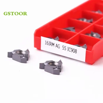10PCS 16ER 16IR M AG55 AG60 IC908 Thread Lathe Tools Cutter CNC Carbide Inserts Turning Tool
10PCS 16ER 16IR M AG55 AG60 IC908 Thread Lathe Tools Cutter CNC Carbide Inserts Turning Tool