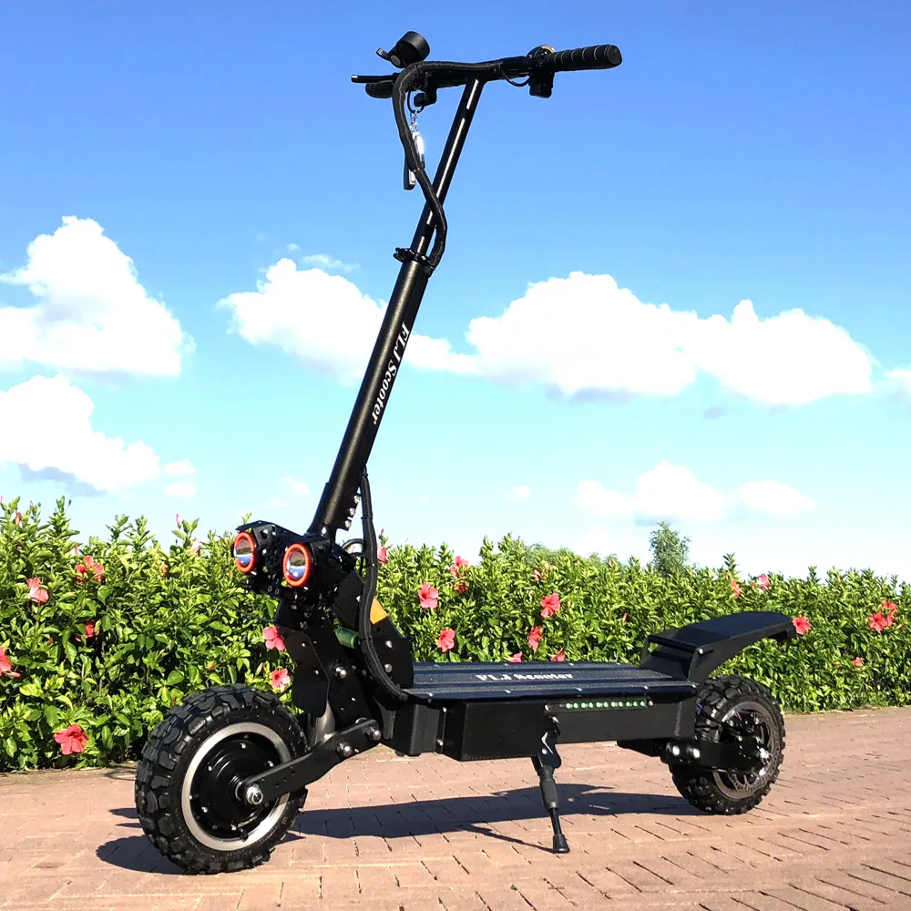 EU Stock 5600W Dual motor Electric Scooter with 80-130kms Range off Road or On road Foldable adults double Engine kick scooter
EU Stock 5600W Dual motor Electric Scooter with 80-130kms Range off Road or On road Foldable adults double Engine kick scooter