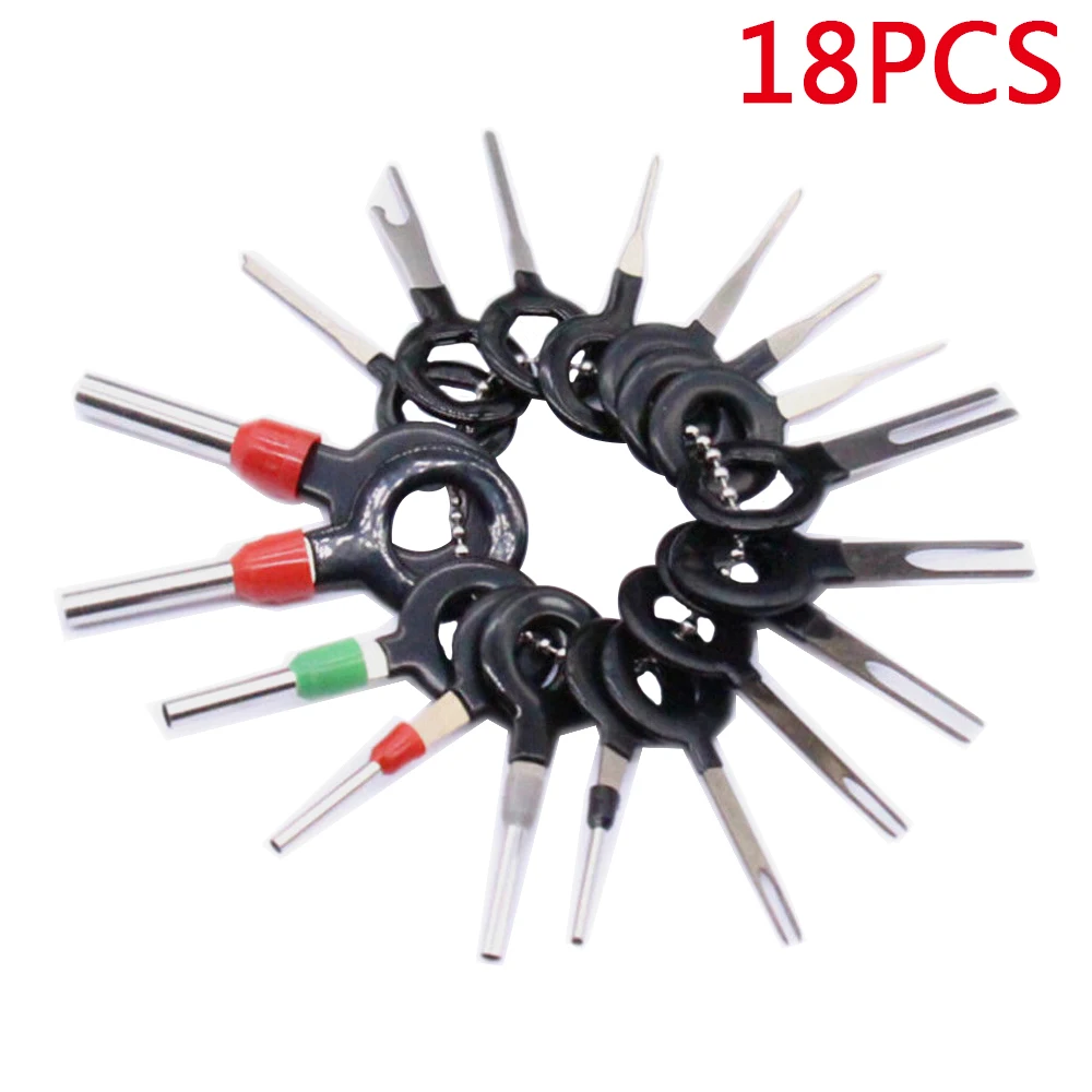 18Pcs Wire Terminal Removal Tool Car Electrical Wiring Crimp Connector Pin Kit Car Accessories
18Pcs Wire Terminal Removal Tool Car Electrical Wiring Crimp Connector Pin Kit Car Accessories