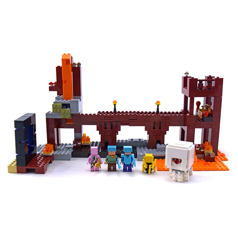 BELA 10393 The Nether Fortress Minecraft Building Blocks Model Bricks Toy Compatible Legoland Minecrafted 21122
BELA 10393 The Nether Fortress Minecraft Building Blocks Model Bricks Toy Compatible Legoland Minecrafted 21122