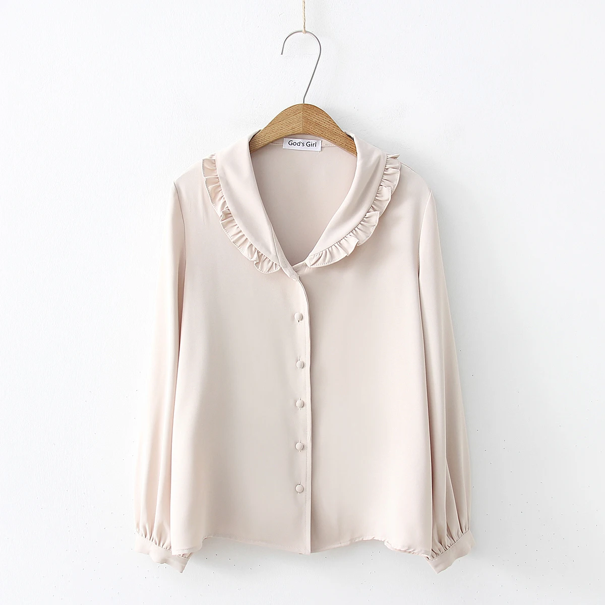 Spring Solid Blouses Ruffled Turn-down Collar Women Loose Blouses Office Ladies Button Down Shirts Fashion Femme Workwear
Spring Solid Blouses Ruffled Turn-down Collar Women Loose Blouses Office Ladies Button Down Shirts Fashion Femme Workwear