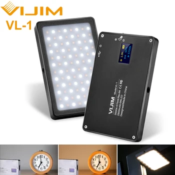 VIJIM VL-1 3500k-5700k 8W 600LM Dimmable LED Video Light With OLED Display on-Camera Fill Light 2800mAh Photography Studio Light
VIJIM VL-1 3500k-5700k 8W 600LM Dimmable LED Video Light With OLED Display on-Camera Fill Light 2800mAh Photography Studio Light