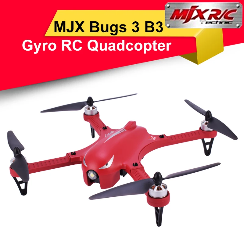 

MJX Bugs 3 B3 2.4G Gyro RC Quadcopter Brushless Motor Drone Professional Drone Helicopter Red/White for Gopro Camera