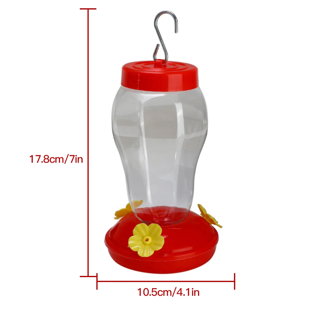 Garden Hummingbird Feeder Flower Decor Hanging Type Garden Plastic Bird Feeder with Metal Hook
Garden Hummingbird Feeder Flower Decor Hanging Type Garden Plastic Bird Feeder with Metal Hook