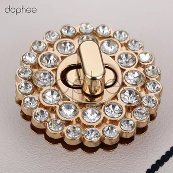 dophee 1pc 40mm Gold Rhinestone Metal DIY Clasp Turn Twist Lock For Women Handbag Shoulder Bag Purs
dophee 1pc 40mm Gold Rhinestone Metal DIY Clasp Turn Twist Lock For Women Handbag Shoulder Bag Purs