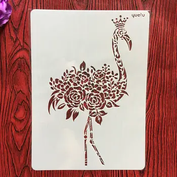 A4 29 * 21cm diy craft Flamingo mold for painting stencils stamped photo album embossed paper card on wood, fabric,wall stencil
A4 29 * 21cm diy craft Flamingo mold for painting stencils stamped photo album embossed paper card on wood, fabric,wall stencil