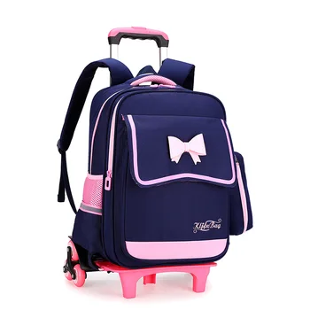 

Children School Bags with 3/2 Wheels bags Removable Child Trolley Schoolbags Boys Girls Rolling Backpack kids Wheeled Bookbags