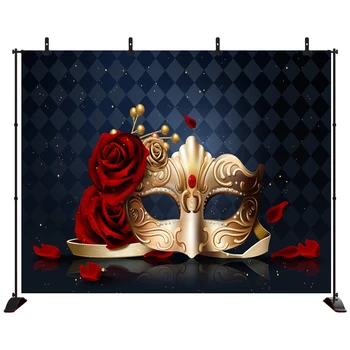 Acejoker Carnival Masquerad Backdrop Golden Mask Red Rose Background Vinyl Photography Photo Studio Porps
Acejoker Carnival Masquerad Backdrop Golden Mask Red Rose Background Vinyl Photography Photo Studio Porps