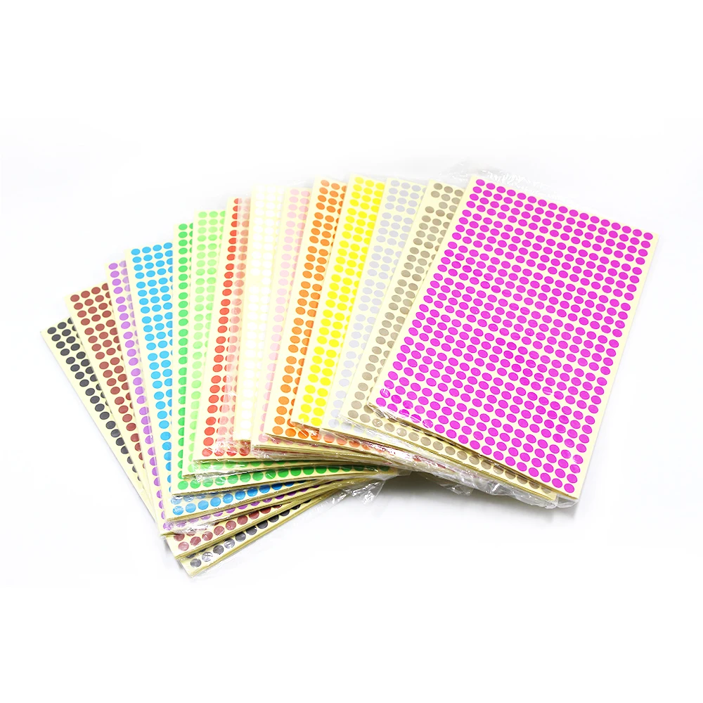 28560Pcs/Lot Diameter 0.6cm Blank Colorful Self Adhesive Round Stickers Envelope Package Gifts Paper Sealing Label 476Pcs/Sheet
28560Pcs/Lot Diameter 0.6cm Blank Colorful Self Adhesive Round Stickers Envelope Package Gifts Paper Sealing Label 476Pcs/Sheet
