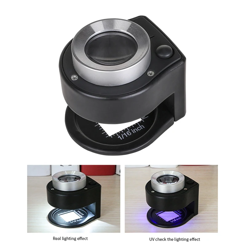 6 LED UV 30X Magnifying Glass Optical Glass Lens Loupe Magnifier Handheld Coin Stamps Jewelry Mini Thread Counter Magnifier
6 LED UV 30X Magnifying Glass Optical Glass Lens Loupe Magnifier Handheld Coin Stamps Jewelry Mini Thread Counter Magnifier