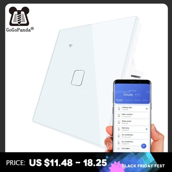 EU Standard 1 Way Wifi Touch Switch App Voice Control Wall Light Controller Smart Home Automation Waterproof TUYA Smart Life
EU Standard 1 Way Wifi Touch Switch App Voice Control Wall Light Controller Smart Home Automation Waterproof TUYA Smart Life