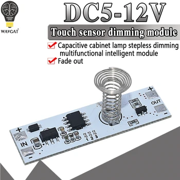 DC 12V Capacitive Touch Sensor Switch Coil Spring Switch LED Dimmer Control Switch 9-24V 30W 3A for Smart Home LED Light Strip
DC 12V Capacitive Touch Sensor Switch Coil Spring Switch LED Dimmer Control Switch 9-24V 30W 3A for Smart Home LED Light Strip