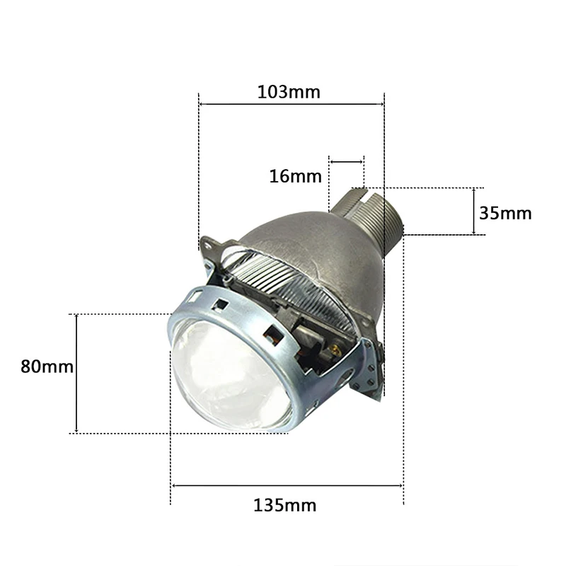 SHUOKE-Hella-Projector-Lens-Aluminum-3-0-Inches-Bi-Xenon-Car-Hid-Headlight-Modify-D1S-D2S 2