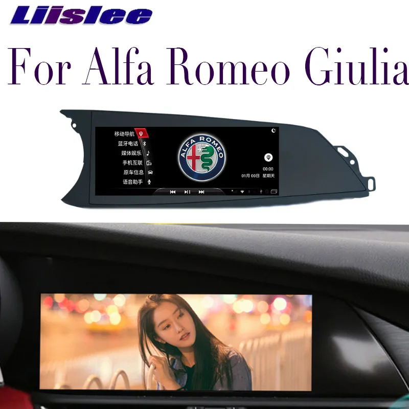 

LiisLee Car Multimedia GPS HiFi Audio Radio Stereo CarPlay For Alfa Romeo Giulia 2016 2017 2018 2019 Player Navigation NAVI