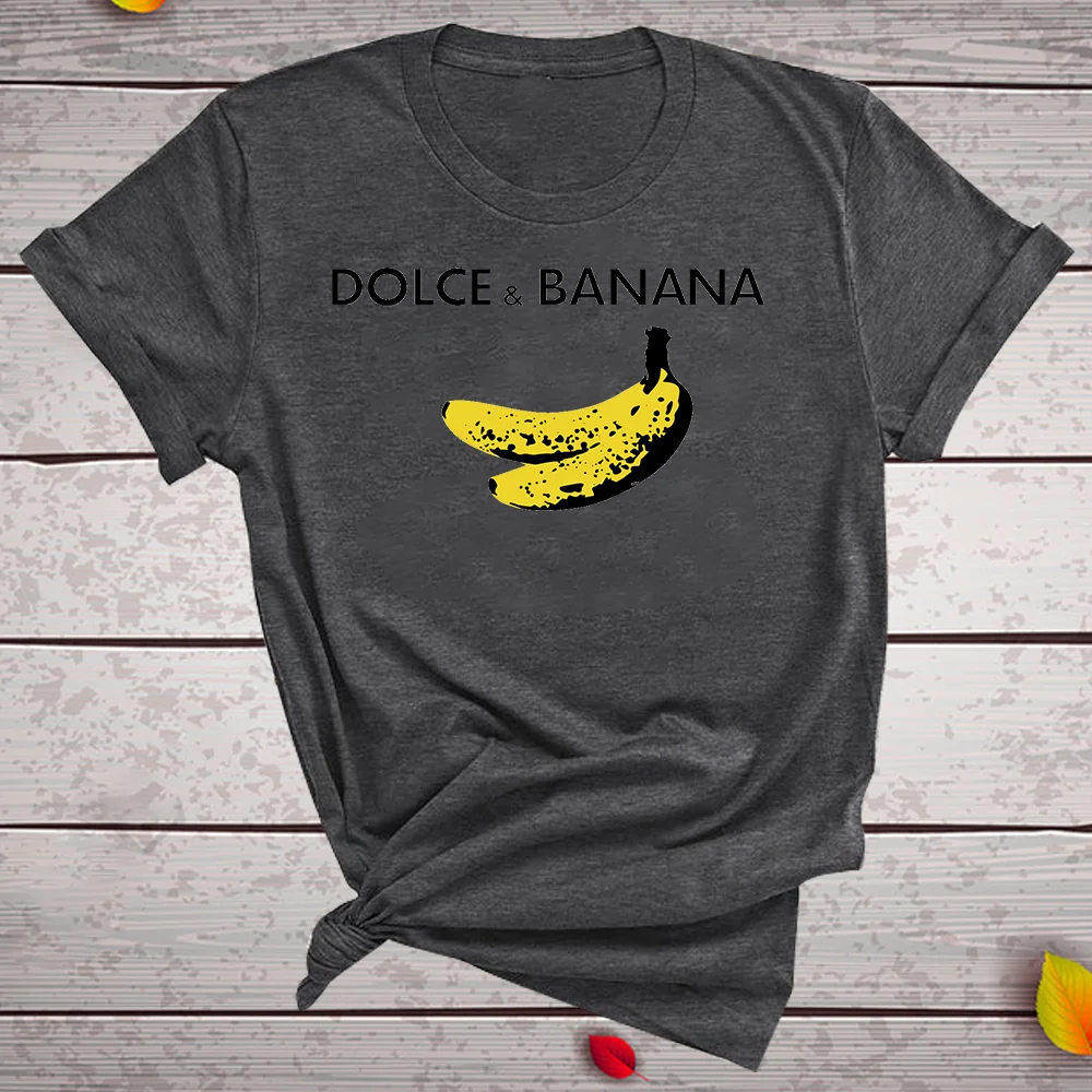 Funny Women T Shirt Dolce & Banana Printed JKP4761
