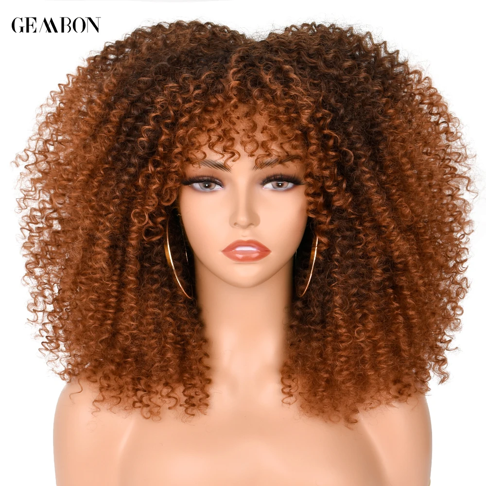 Afro Curly Wig With Bangs For Black Women Cosplay Lolita Synthetic Wig Natural Brown Mixed Blonde Wigs 16"
Afro Curly Wig With Bangs For Black Women Cosplay Lolita Synthetic Wig Natural Brown Mixed Blonde Wigs 16"