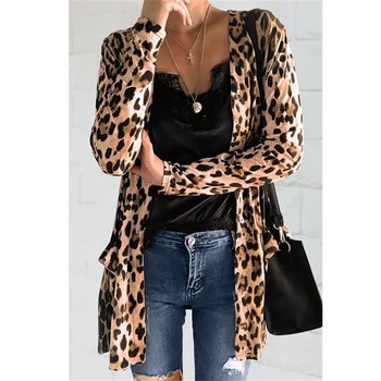 Women's Leopard Cardigan Jacket Long Sleeve Casual Thin Tops Coat Outwear Clothes Streetwear
Women's Leopard Cardigan Jacket Long Sleeve Casual Thin Tops Coat Outwear Clothes Streetwear